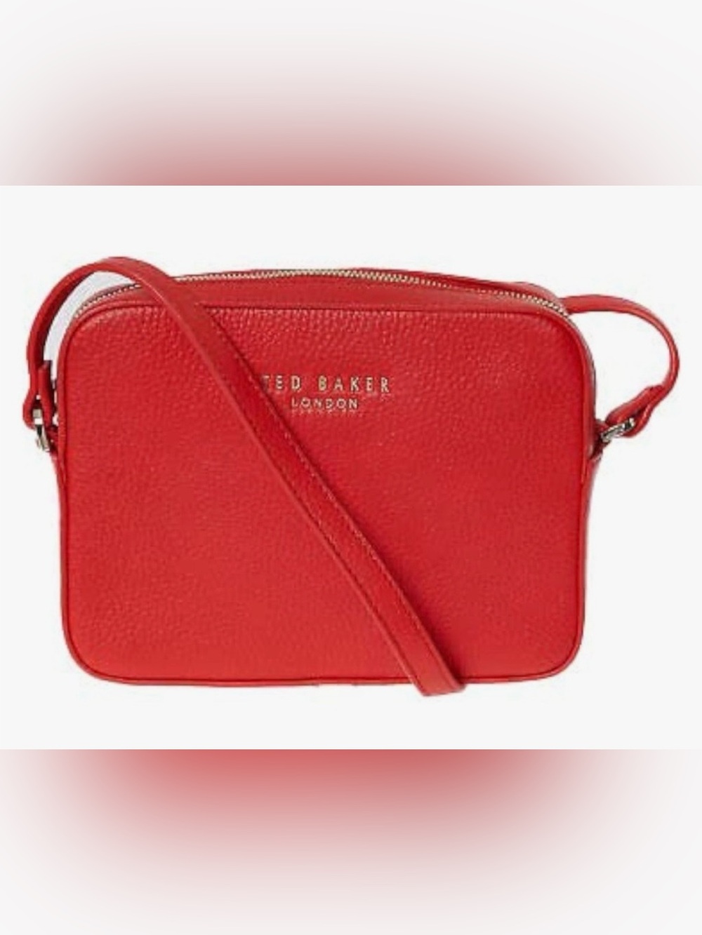 Ted Baker Red Pebbled Leather
Crossbody Camera Bag